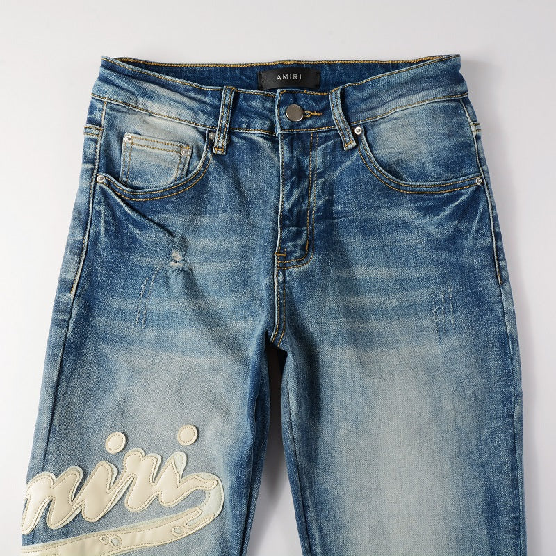 SOLO-AMIRI 2023 New Slim Jeans 1311