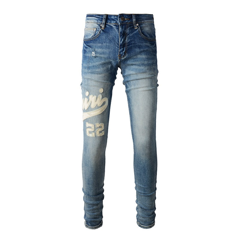 SOLO-AMIRI 2023 New Slim Jeans 1311