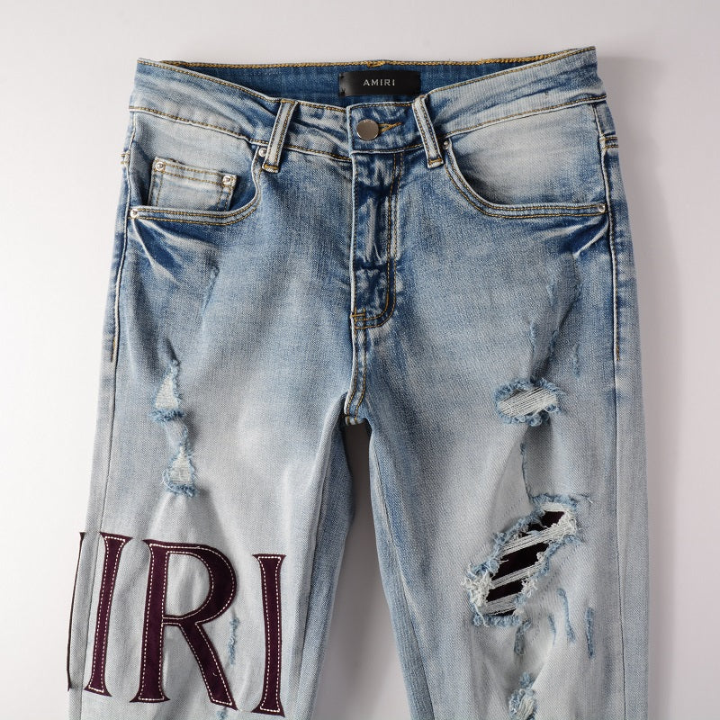 SOLO-AMIRI 2023 Nuevos jeans ajustados 1301