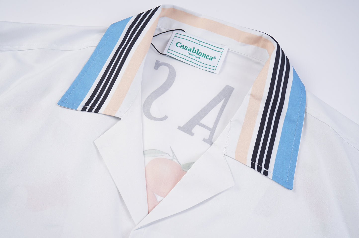 SOLO-CASABLANCA 23SS SILK CUBA COLLAR SHIRT