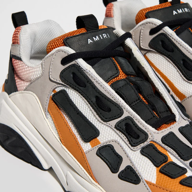 SOLO-AMIRI 2022 New Bone Series Sneakers Orange