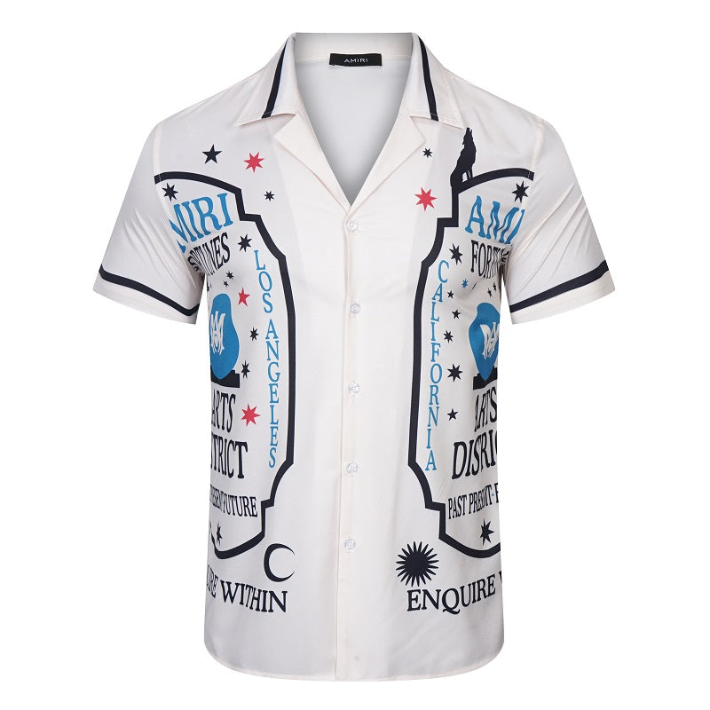 SOLO-AMIRI 2023SS SILK SHORT SLEEVE SHIRT