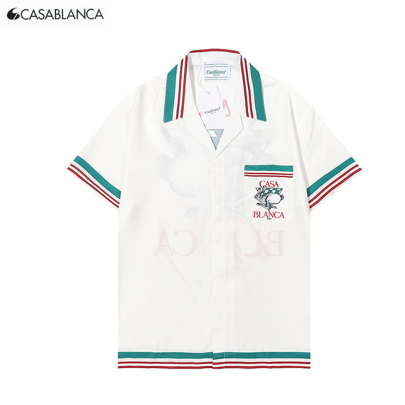 CAMISA DE SEDA CUELLO CUBA 23SS SOLO-CASABLANCA