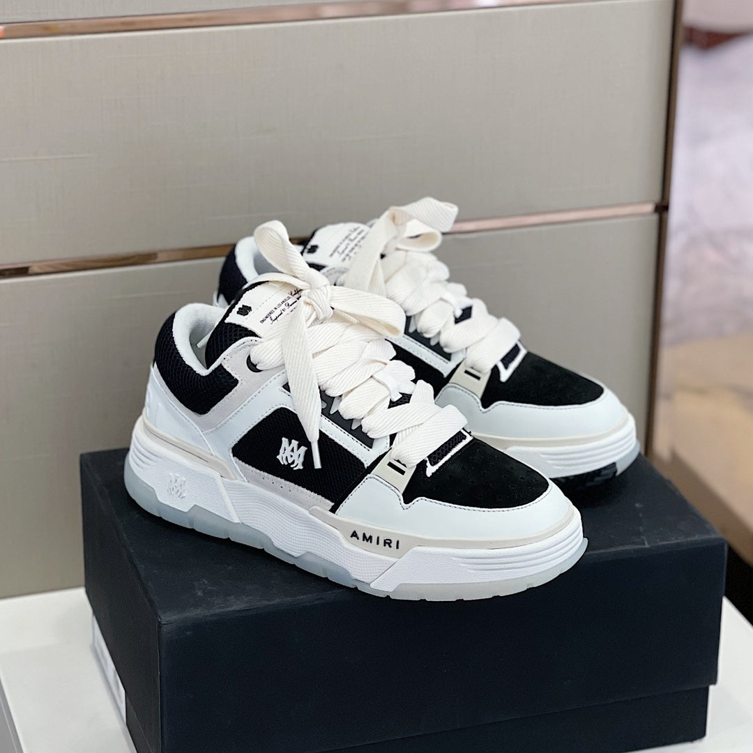 SOLO-AMIRI 2022 New Bread Collection Sneakers Black and White